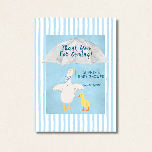 Eine kleine Gans ist auf dem Weg Storybook-Baby-Pa Dankeskarte