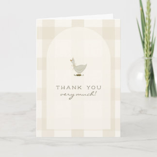 Eine kleine Gans neutrale Baby Shower Dankeskarten Dankeskarte