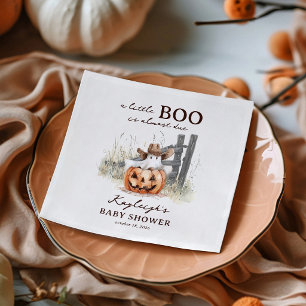 Eine kleine Geist ist fällig Western Halloween-Bab Serviette
