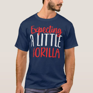 Eine kleine Gorilla Funny Schwangere Junge Mutter T-Shirt