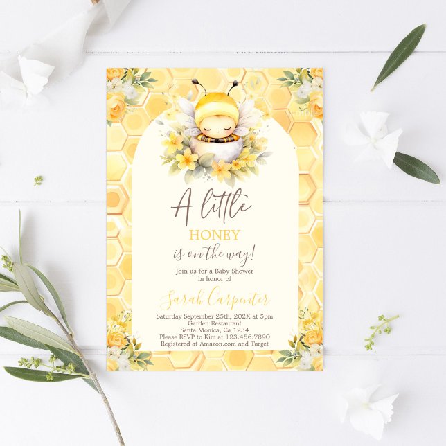 Eine kleine Honey Baby Dusche Einladung (Von Creator hochgeladen)