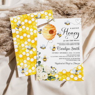 Eine kleine Honey Bee Baby Dusche Einladung