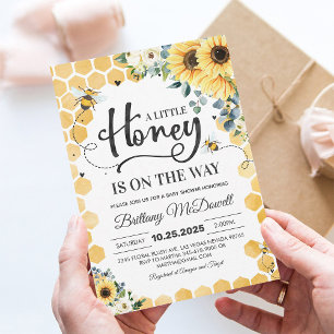Eine kleine Honey Bee Baby Dusche Einladung