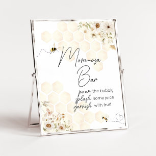 Eine kleine Honey Bee Baby Duschkabine Poster