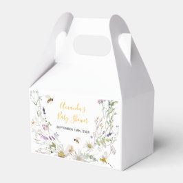 Eine kleine Honey Bee Wildblume Babydusche Geschenkschachtel