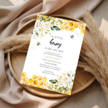 Eine kleine Honigbiene Baby Shower