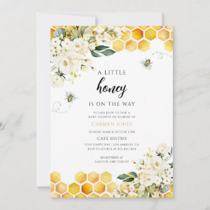 Eine kleine Honigbiene Baby Shower Einladung