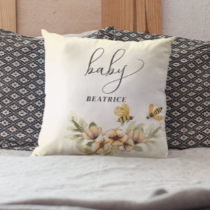 Eine kleine Honigbiene Baby Shower Kissen