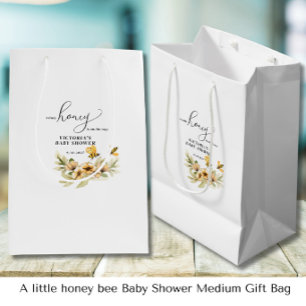 Eine kleine Honigbiene Baby Shower Mittlere Geschenktüte