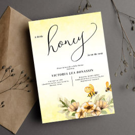 Eine kleine Honigbiene Kinderdusche Einladung