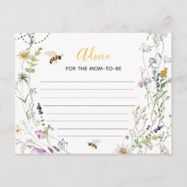 Eine kleine Honigbiene-Wildblume für Mama Begleitkarte