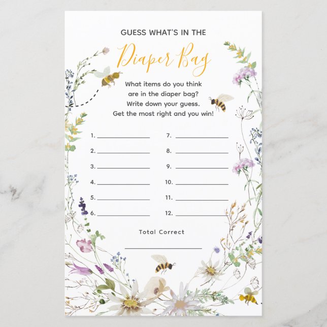 Eine kleine Honigbiene-Wildblume Was ist in der Wi (Vorderseite)