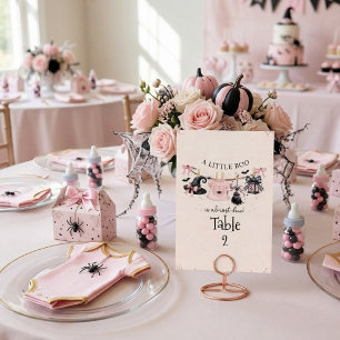 Eine kleine Hupe Halloween Hexenparty Baby Shower Tischnummer