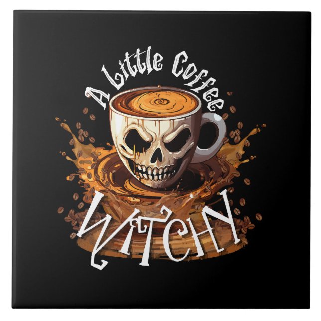 Eine kleine Kaffeekwitsche Fliese (Vorderseite)