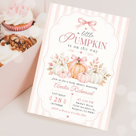 Eine kleine Kürbis-Baby-Party Einladung