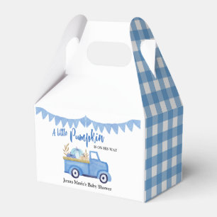 Eine kleine Kürbisländliche Blaue Lastwagen-Baby-P Geschenkschachtel