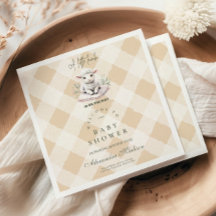 Eine kleine Lamm-Babydusche