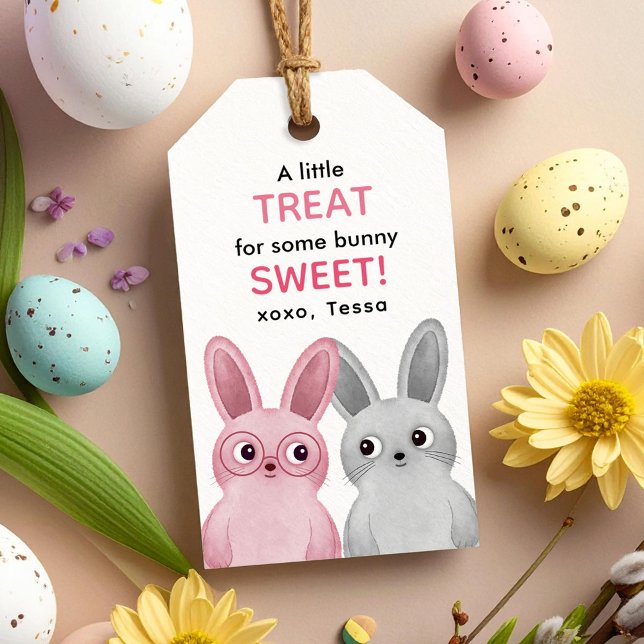 Eine kleine Leckerei für einen sonnigen süßen Pink Geschenkanhänger (Von Creator hochgeladen)