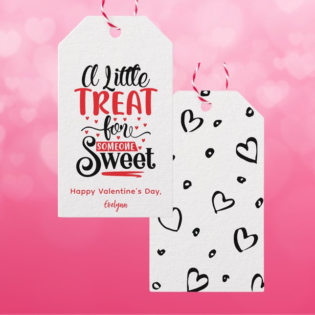 Eine kleine Leckerei für jemanden süßen Valentinst Geschenkanhänger (Von Creator hochgeladen)