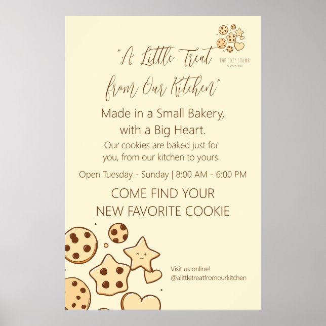 Eine kleine Leckerei von unserer Küche Poster (Vorne)