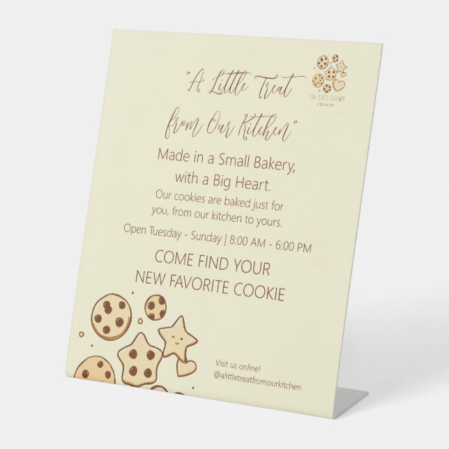 Eine kleine Leckerei von unserer Küche Sockelschild (Vorderseite)