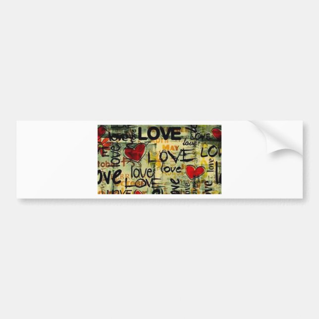 Eine kleine Liebe Graffiti Autoaufkleber (Vorne)