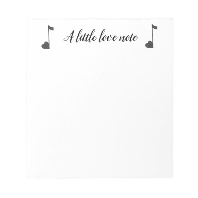 Eine kleine Liebe Hinweis Notepad Notizblock (Vorderseite)