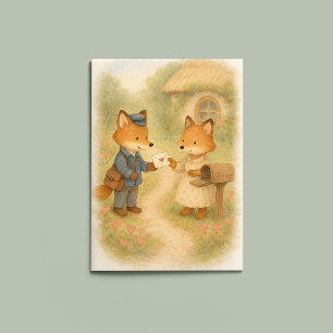 Eine kleine Liebesbrief – Fox Mail Valentinstag Karte