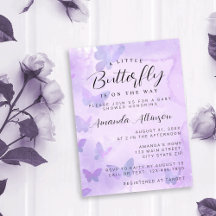 Eine kleine Lila Babydusche
