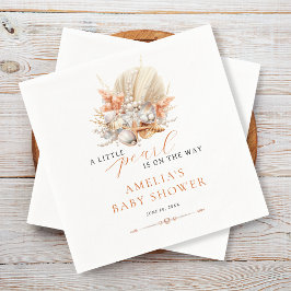 Eine kleine Pearl Coastal Pearl Baby Dusche Napkin Serviette