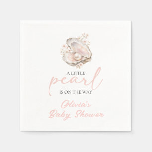 Eine kleine Perle ist auf dem Weg Coastal-Baby-Par Serviette