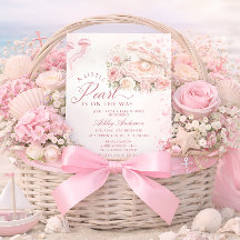 Eine kleine Perle unter der Meeres Baby Shower