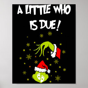 Eine kleine Person ist fällig Lustiger Weihnachten Poster