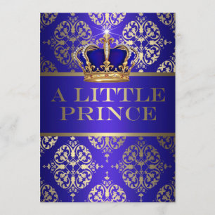 Eine kleine Prince Baby Dusche Einladung