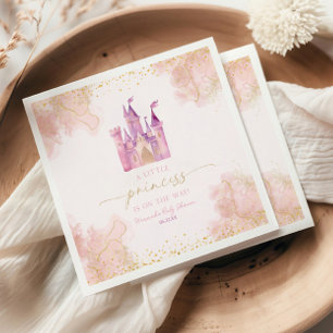 Eine kleine Princess Royal Castle Babydusche Serviette