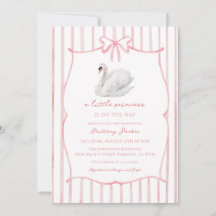Eine kleine Prinzessin Schwan Baby Shower