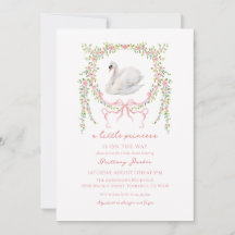 Eine kleine Prinzessin Schwan Mädchen Baby-Party