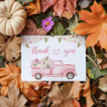 Eine kleine Pumpkin Baby Dusche Danke Karte<br><div class="desc">Mit unserer "A Little Pumpkin Baby Shower Dankeschön Card" bedanken Sie sich. Diese bezaubernde Karte zeichnet sich durch ein weißes Kürbis-Design aus, das perfekt zu Ihrem Herbstfest passt. Es ist der ideale Weg, um Ihren Gästen für ihre nachdenklichen Geschenke und herzlichen Wünsche zu danken und sie mit einer süßen Erinnerung...</div>