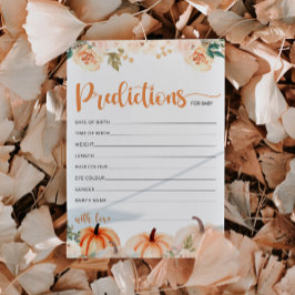 Eine kleine Pumpkin Baby Duschkarte Einladung