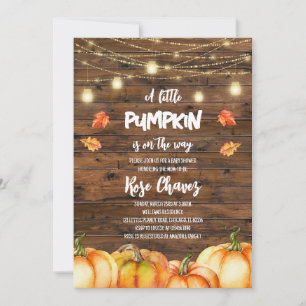 Eine kleine Pumpkin-Babydusche Einladung