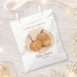Eine kleine Pumpkin-Babydusche Geschenktütchen