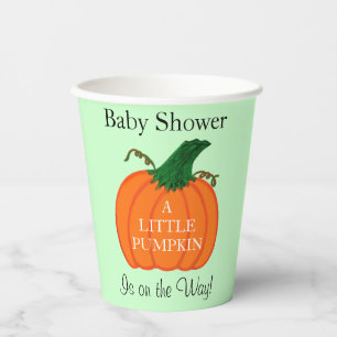 Eine kleine Pumpkin-Babydusche Pappbecher
