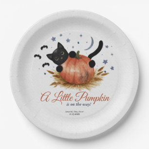 Eine kleine Pumpkin-Babydusche Pappteller