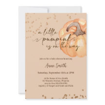 Eine kleine Pumpkin Fall Baby Dusche | Gender Neut