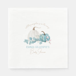 Eine kleine Pumpkin Fall Baby Dusche Serviette