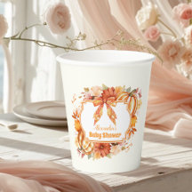 Eine kleine Pumpkin Fall Floral Baby Dusche