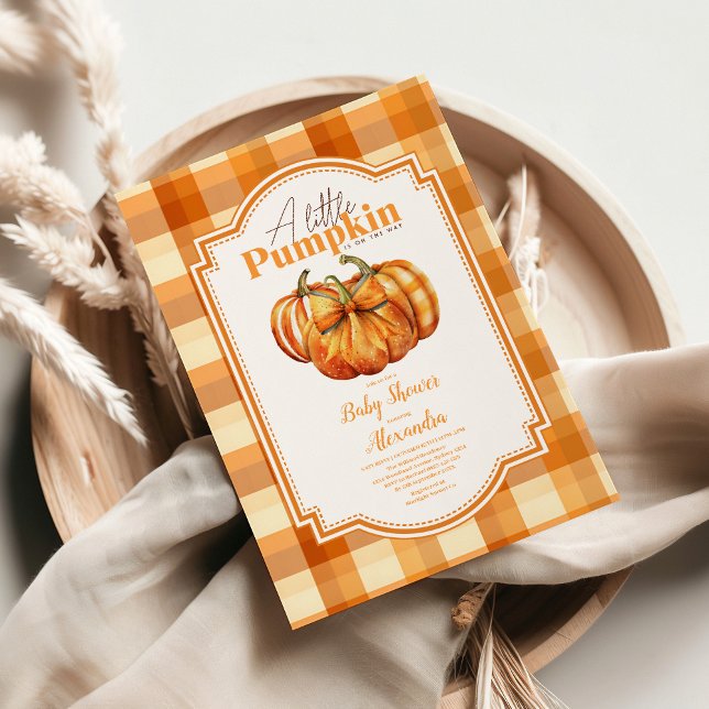 Eine kleine Pumpkin Herbst Babydusche Einladung (Von Creator hochgeladen)