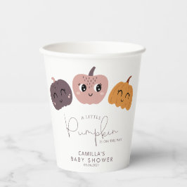 Eine kleine Pumpkin moderne Babydusche Pappbecher