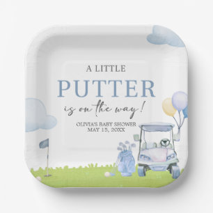 Eine kleine Putter-Baby-Golf-Party Pappteller
