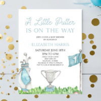 Eine kleine Putter Blue Golf Baby Dusche